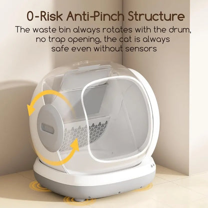 No More Mess, No More Stress: The 75L Smart Litter Box with Health Tracking!