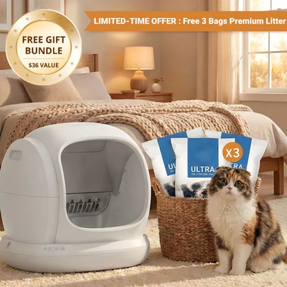 No More Mess, No More Stress: The 75L Smart Litter Box with Health Tracking!