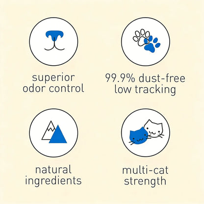 Unscented Clumping Clay Cat Litter, 18 lb x 3 Bags